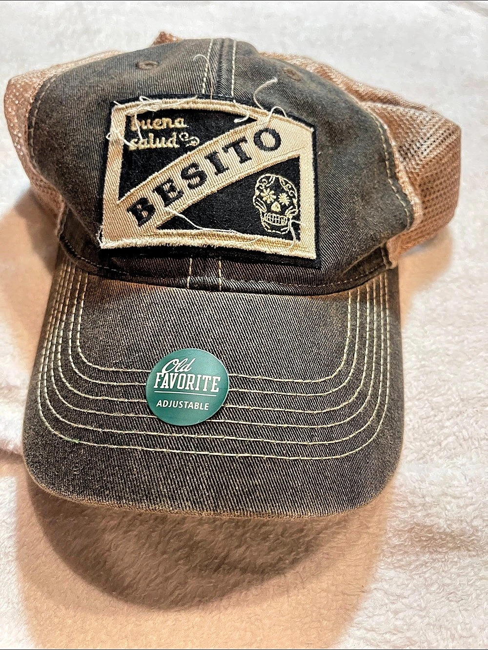 Legacy Besito Trucker Hat in Brown & Black NWT